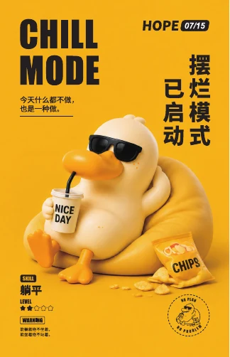 奶油鸭情绪海报 7